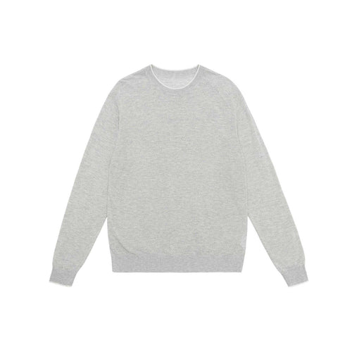 Unisex Leichter Rundhalspullover aus Baumwollmischung mit geripptem Saum und Raglanärmeln Drune