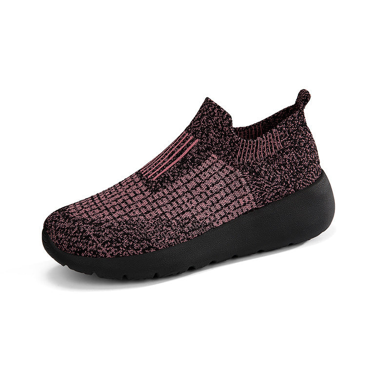 Unisex nan nahtloser Sockensneaker mit atmungsaktiver dreidimensionaler Strickkonstruktion und stoßdämpfender Flexsohle Drune