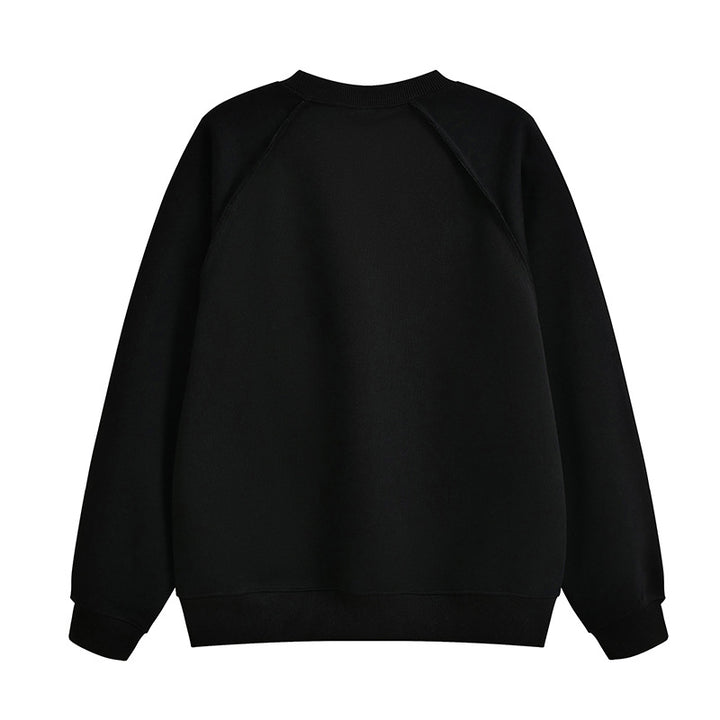 Unisex Oversize Sweatshirt mit Raglanärmeln und Rippbündchen Drune