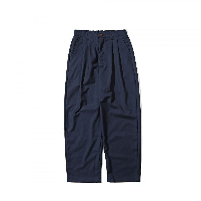 Damen Hochtaillierte Bundfalten-Hose mit legerer Weite und konischem Bein Drune