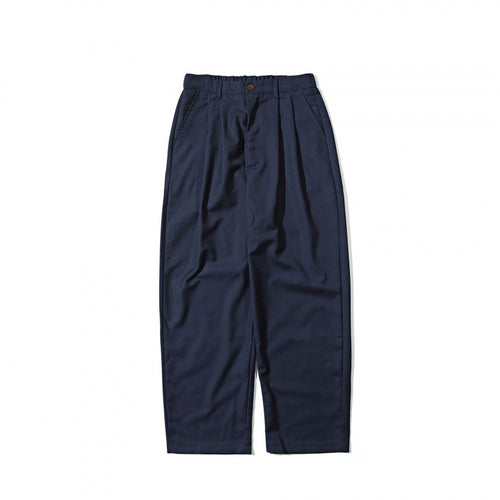 Damen Hochtaillierte Bundfalten-Hose mit legerer Weite und konischem Bein Drune
