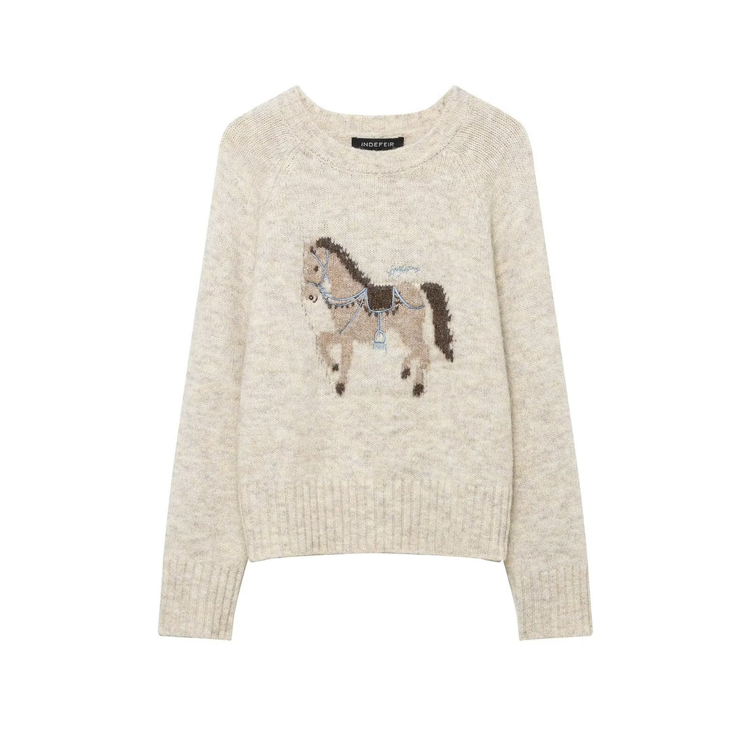 Damen Feinstrick-Cardigan mit gehäkeltem Peter-Pan-Kragen Drune