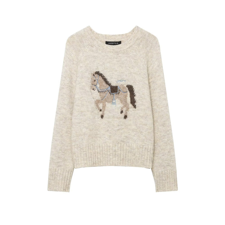 Damen Feinstrick-Cardigan mit gehäkeltem Peter-Pan-Kragen Drune