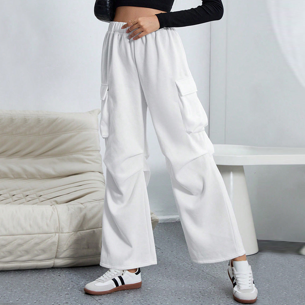Damen Cargo-Hose mit weitem Schnitt und praktischen Taschen Drune