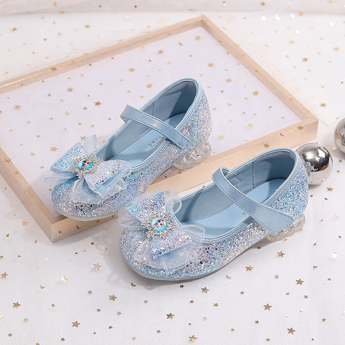 Damen Glitzernde Ballerinas mit Schleife Drune
