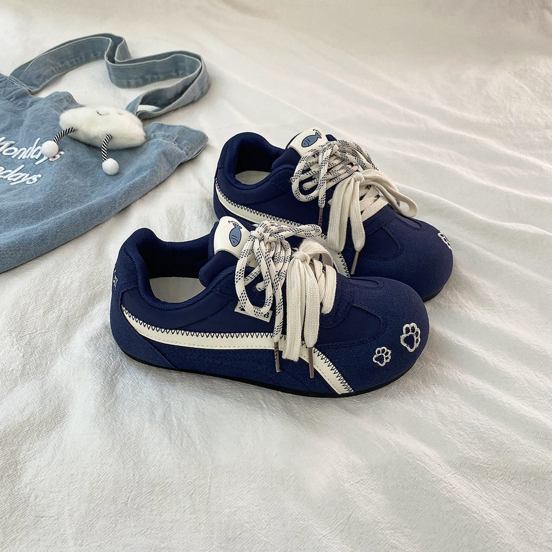 Damen Sportliche Sneakers mit verspieltem Tierdesign und flexiblem Obermaterial Drune