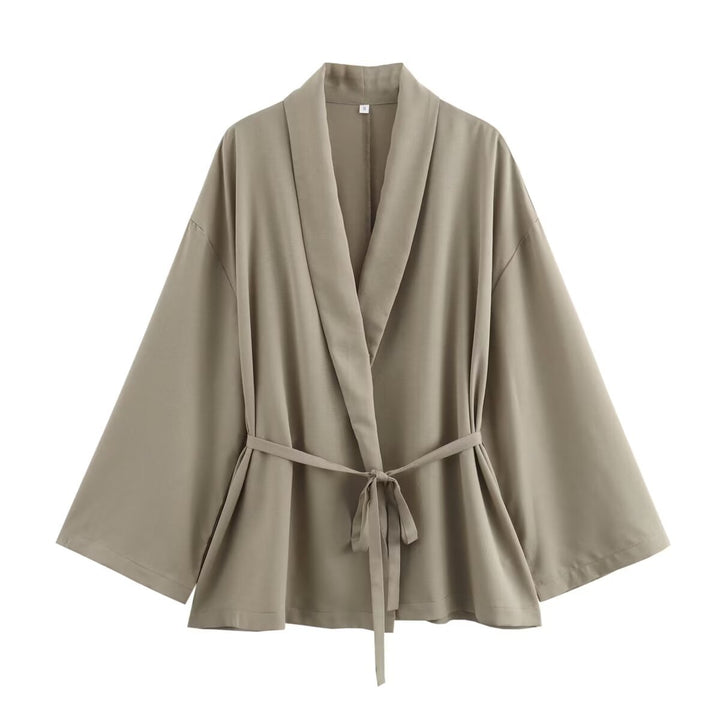 Damen weite Lounge‑Hose mit elastischem Tunnelzugbund und Eingrifftaschen Drune