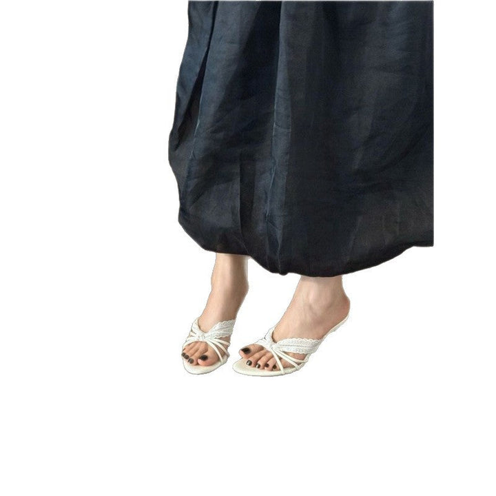 Damen schicke Slingback Sandalen mit zierlichem Riemendesign Drune