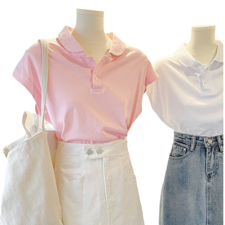 Damen Poloshirt mit modernem, lässigem Schnitt Kurzarm Drune
