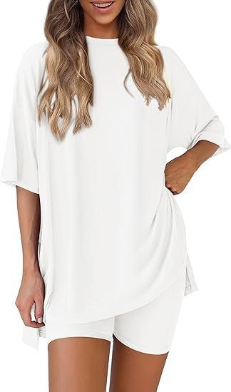 Damen lässiges Oversized T-Shirt Drune