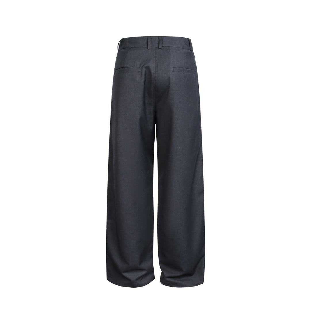 Damen Hochgeschnittene weite Cargohose mit Karomuster‑Pattentaschen Drune