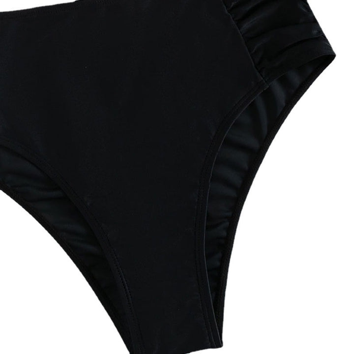 Damen Triangel-Bikini-Set mit modischem Wickeldetail und hochtailliertem Slip Drune