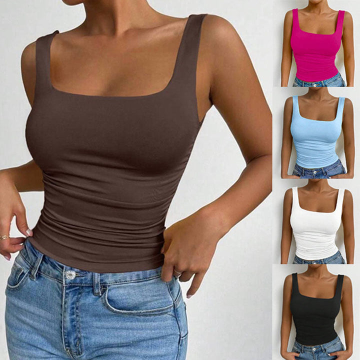 Damen Figurbetontes Top Drune
