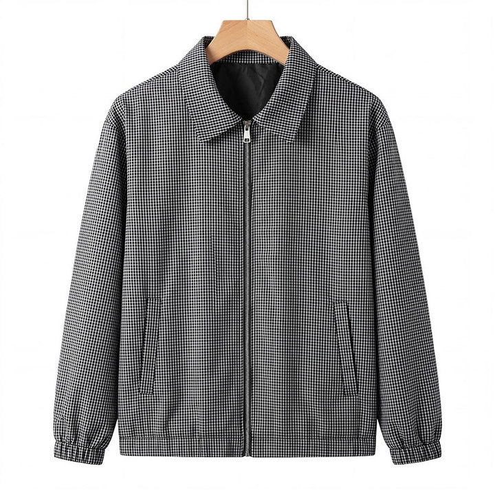 Herren Modische Kariertes Freizeitjacke Drune