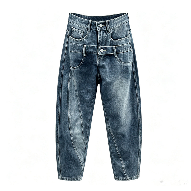 Damen Oversized Jeans Drune