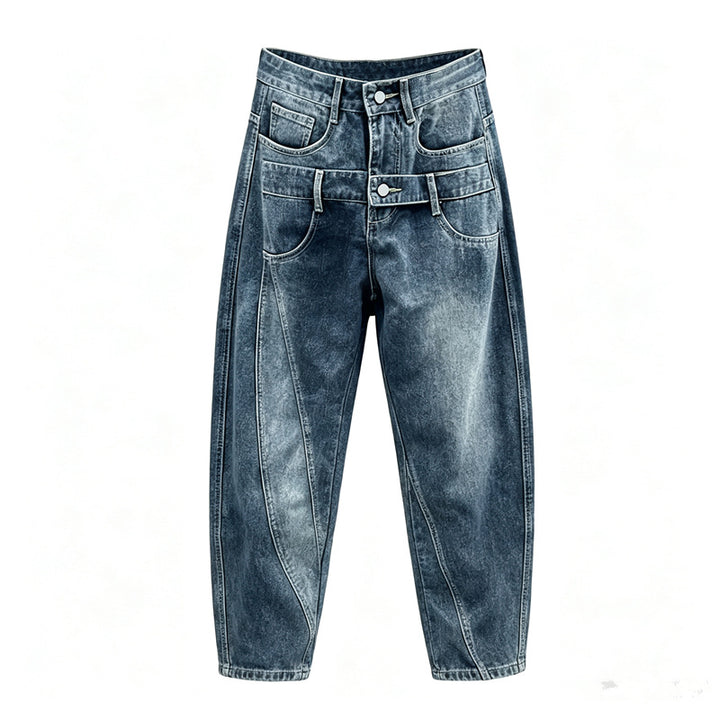 Damen Oversized Jeans Drune