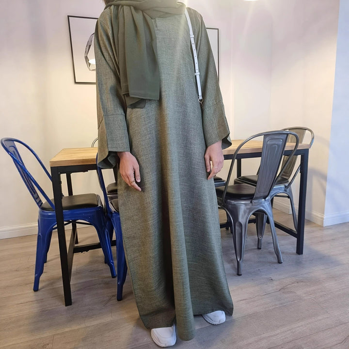 Damen Kaftan-Kleid mit weitem Schnitt und eleganter Verarbeitung Drune