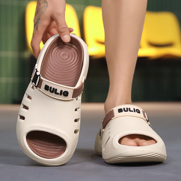 Herren Badeschuhe mit beweglichem Fersenriemen und belüftetem Obermaterial Drune