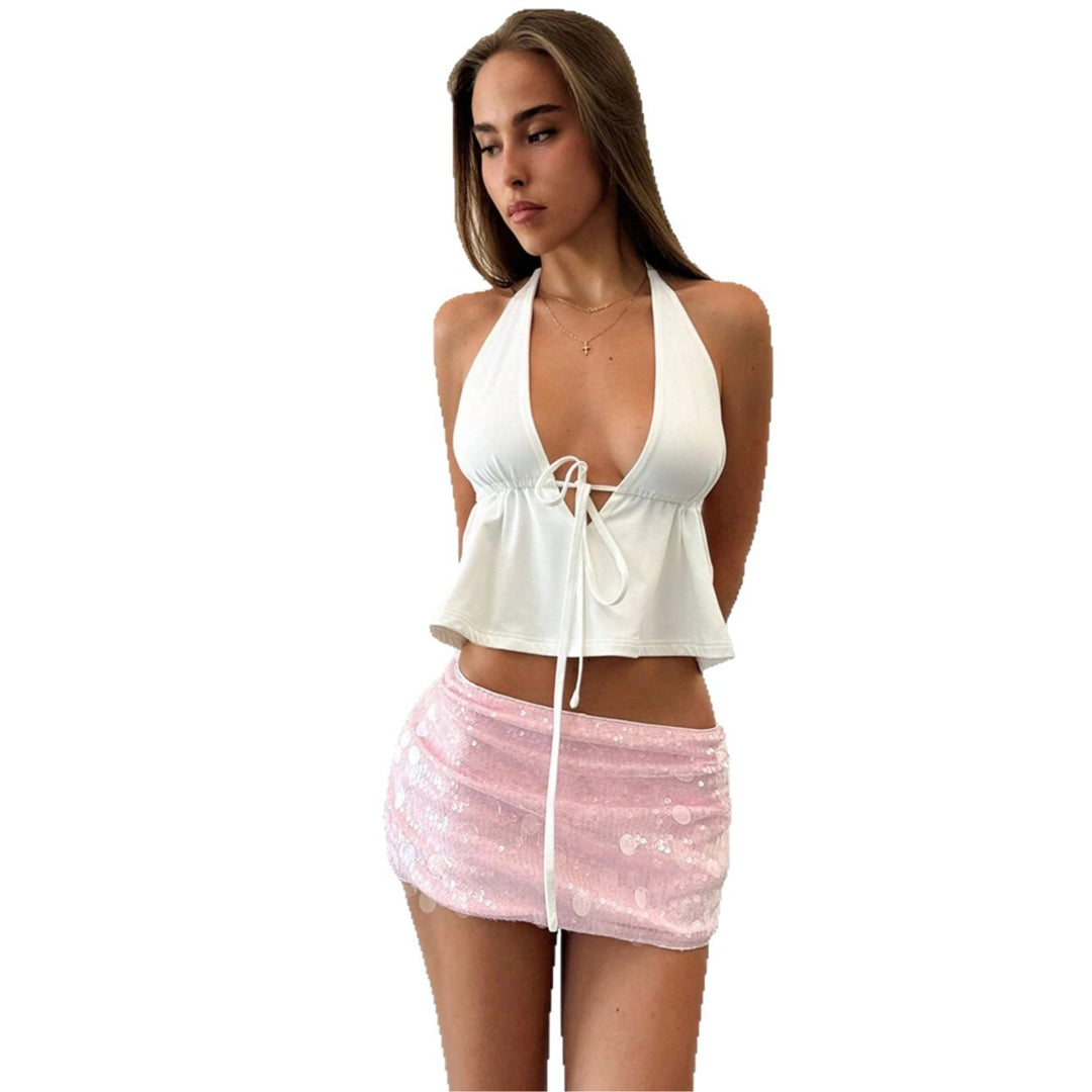 Damen trendy und fließendes Bikini-Oberteil Drune