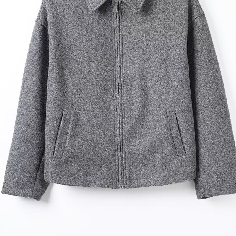 Damen lässige Wolljacke Drune