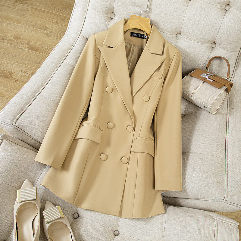 Damen Elegante und stilvolle Doppelreiher Blazer Drune