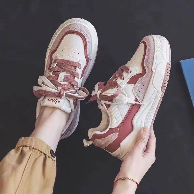 Damen Sportliche Sneakers mit flexibler Laufsohle und atmungsaktiver Obermaterialkombination Drune