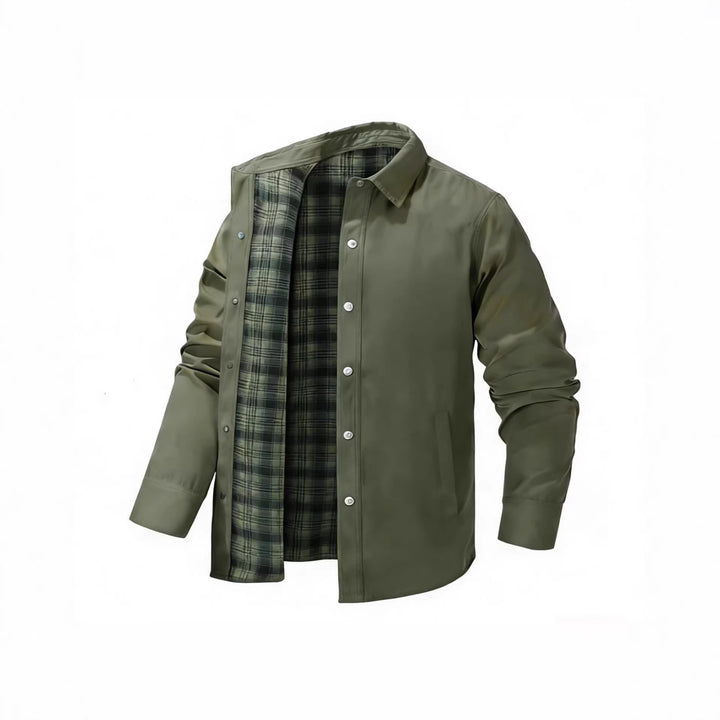 Herren Leichte Übergangsjacke mit modernem Karomuster