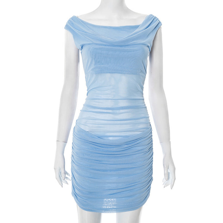 Damen Figurumspielendes Minikleid mit raffinierten Rüschendetails Drune