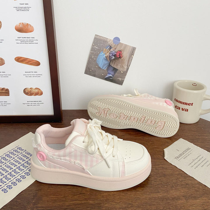 Damen Sneakers mit verspielten Karomustern und dämpfender Sohle Drune
