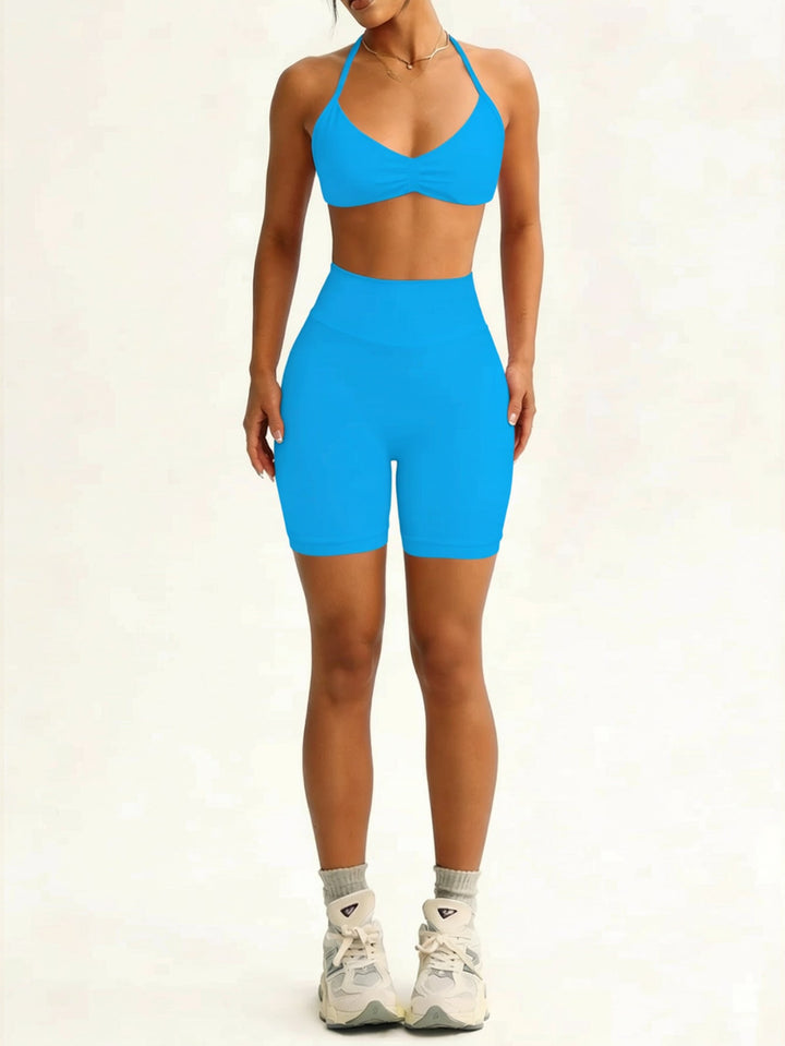 Damen Sportliches Bikini-Set mit hochelastischem Material und verstellbaren Trägern Drune