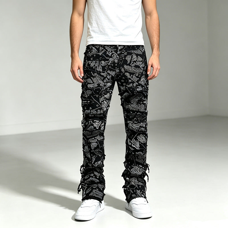 Herren Modische Cargo-Hose mit vielseitigem Muster Drune