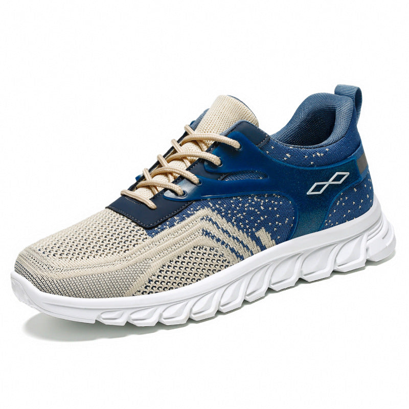 Herren nan flexibler Mesh-Running-Sneaker mit geformter Memory-Fußsohle und stoßdämpfender Wellenlaufsohle Drune