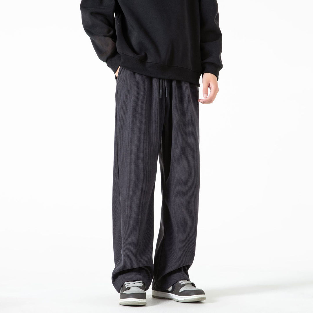 Damen Breit geschnittene Cordhose mit Tunnelzugbund und nachhaltigem Baumwollmix Drune