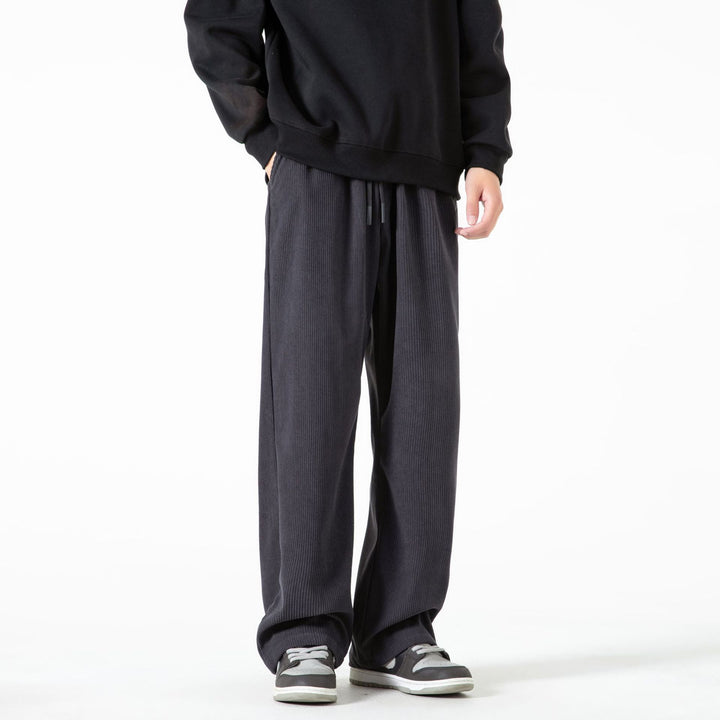 Damen Breit geschnittene Cordhose mit Tunnelzugbund und nachhaltigem Baumwollmix Drune