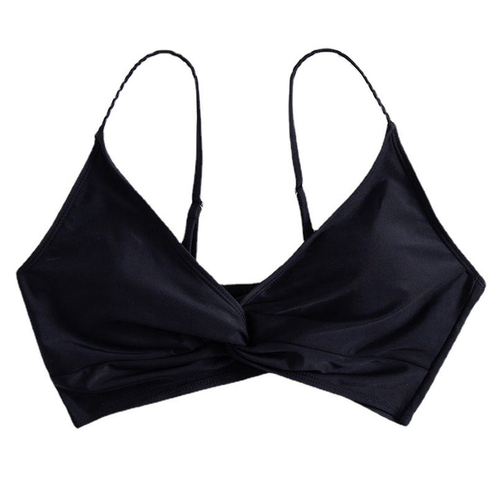 Damen sommerlicher Bralette-Bikinioberteil mit eleganter Twist-Detail Drune