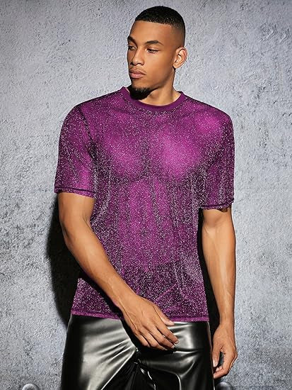 Drune | Sexy Semi Runde Hals T-shirt Für Männer