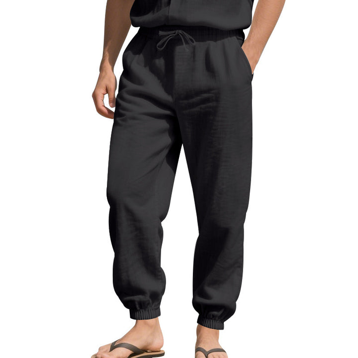 Herren Bequeme Alltagshose mit elastischem Bund und Taschen Drune