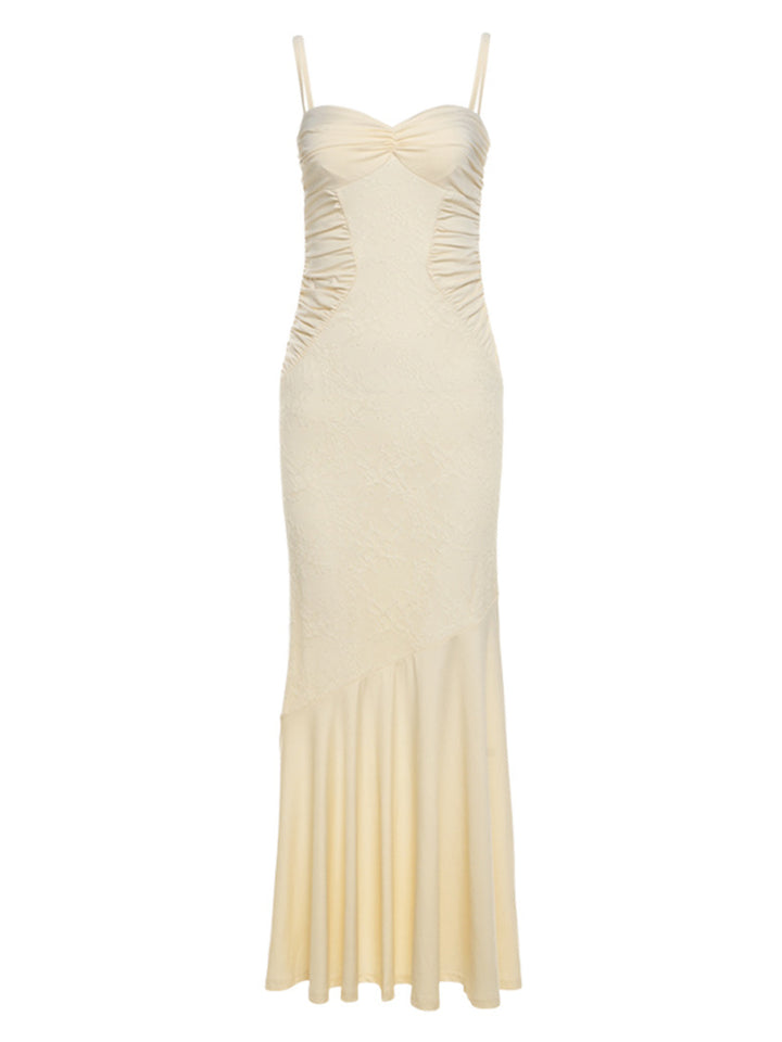 Damen Elegantes Wickelkleid mit Raffungen und asymmetrischem Rock Drune