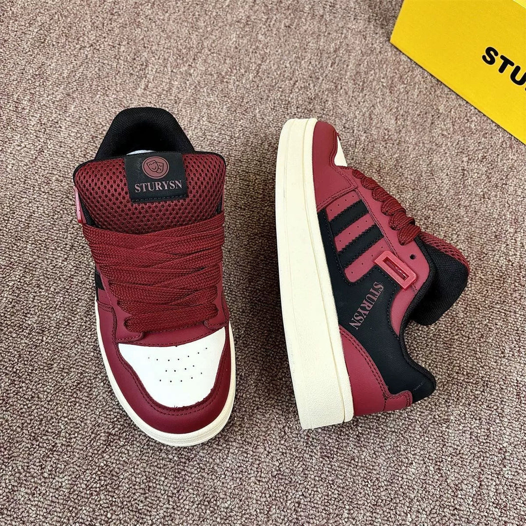 Damen sportliche Sneakers mit luftiger Mesh-Oberfläche und dämpfender Sohle Drune