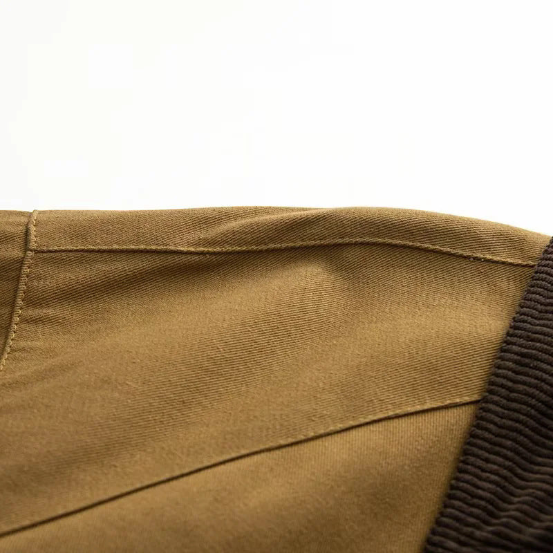 Damen nan oversize Cape-Mantel mit Cordkragen, Knebelverschlüssen und großen aufgesetzten Klappentaschen Drune