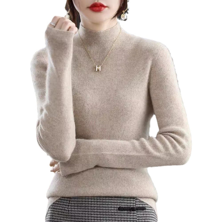 Damen Schmaler Kurzrollkragenpullover in kuscheliger Kaschmir‑Optik mit feiner Rippenstruktur Drune