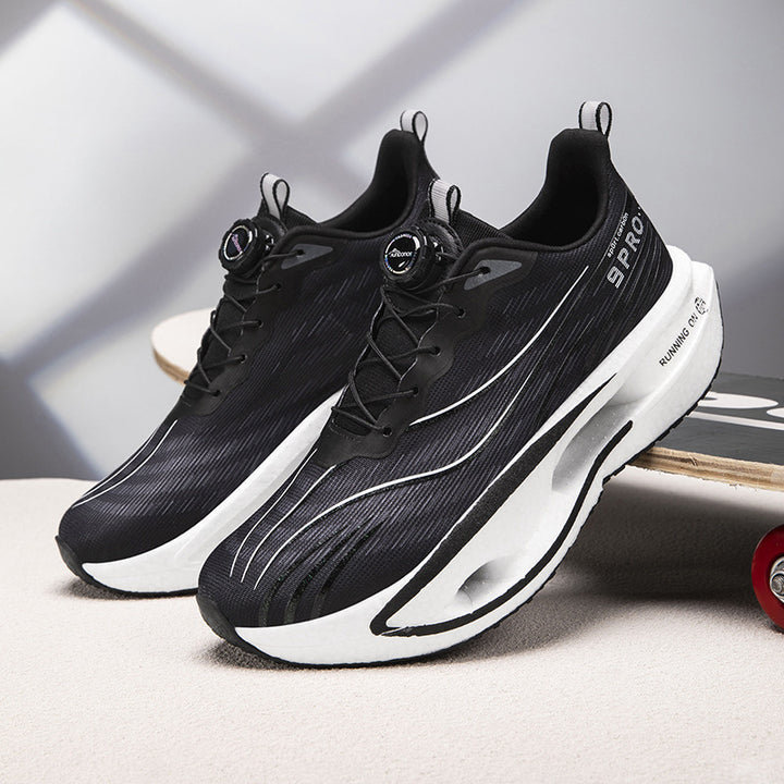 Unisex Performance-Laufsneaker mit Drehverschluss, geformter Hohlkammer-Zwischensohle und atmungsaktivem Strickobermaterial Drune