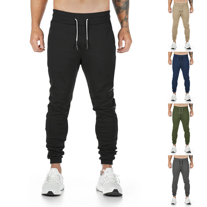 Herren Tapered-Sweat-Jogger mit Knie‑Paneel, verdeckten Reißverschlusstaschen & Komfortbund Drune