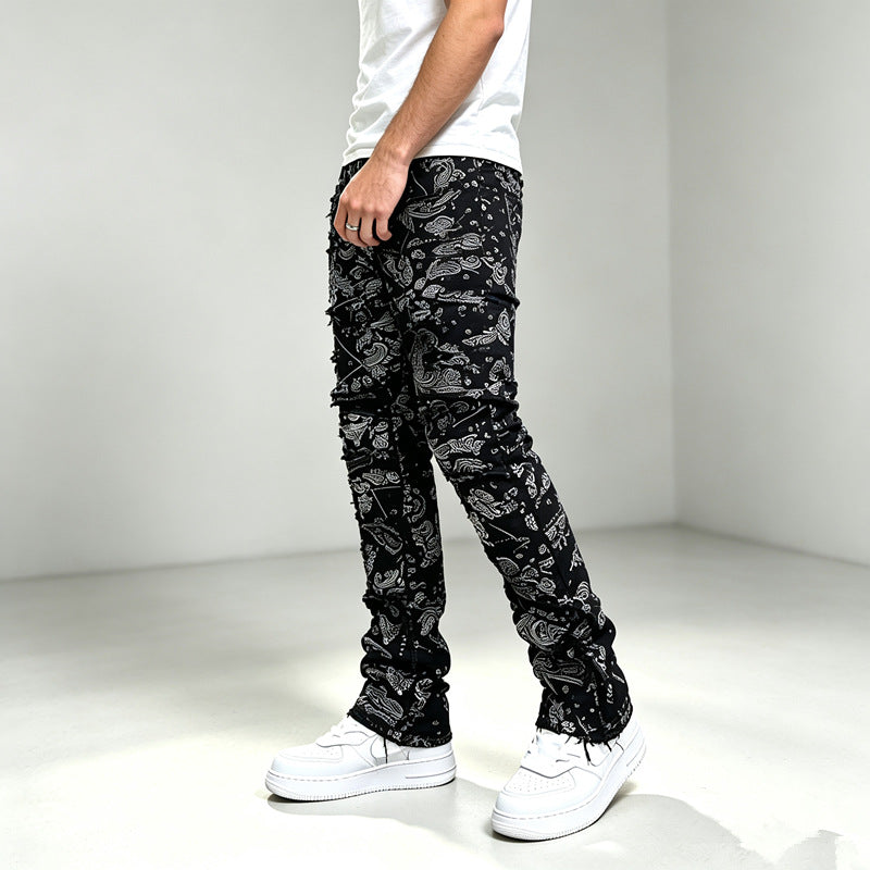 Herren Modische Cargo-Hose mit vielseitigem Muster Drune
