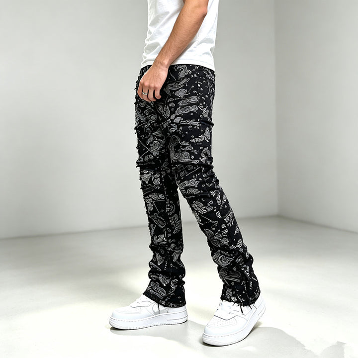 Herren Modische Cargo-Hose mit vielseitigem Muster Drune