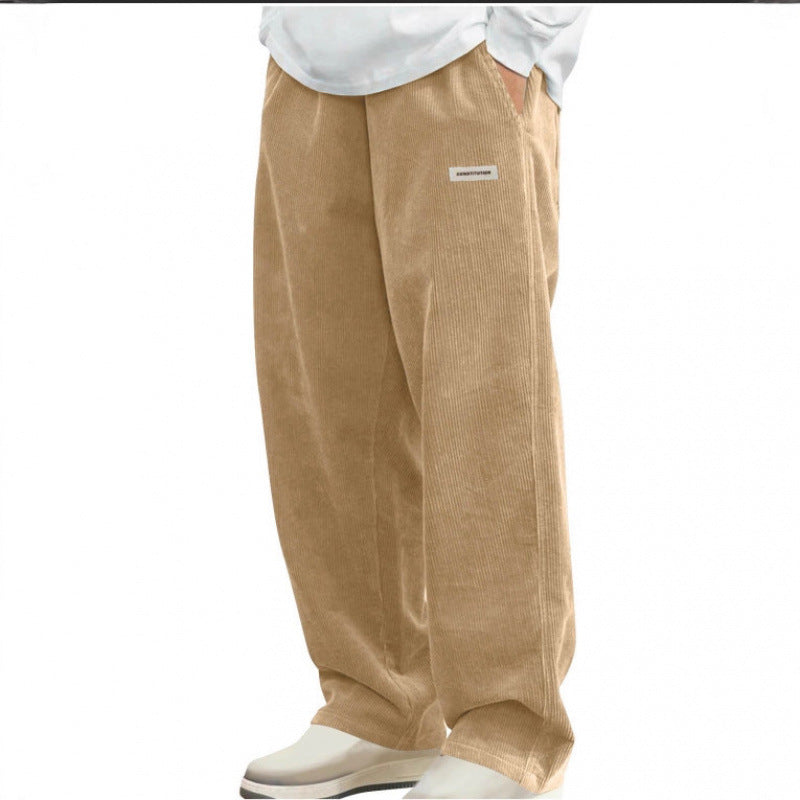 Herren Modische Cordhose Drune