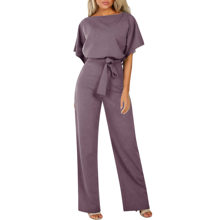 Damen elegantes Set bestehend aus fließender Bluse und weit geschnittenen Hosen Drune
