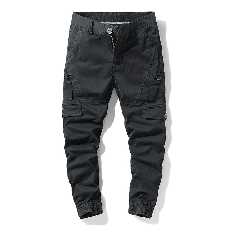 Herren Funktionale Tapered-Cargohose im Joggerstil mit Elastikbündchen und Mehrfachtaschen Drune