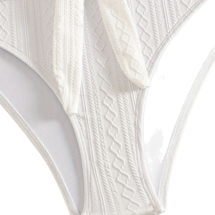 Damen Zweiteiler Bikinis mit Hochgeschnittenem Bund Drune
