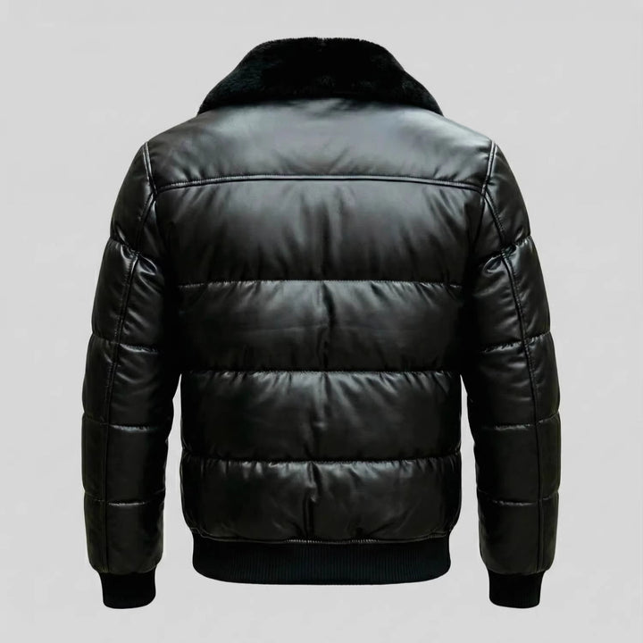 Herren Wendejacke mit Kunstfellfutter